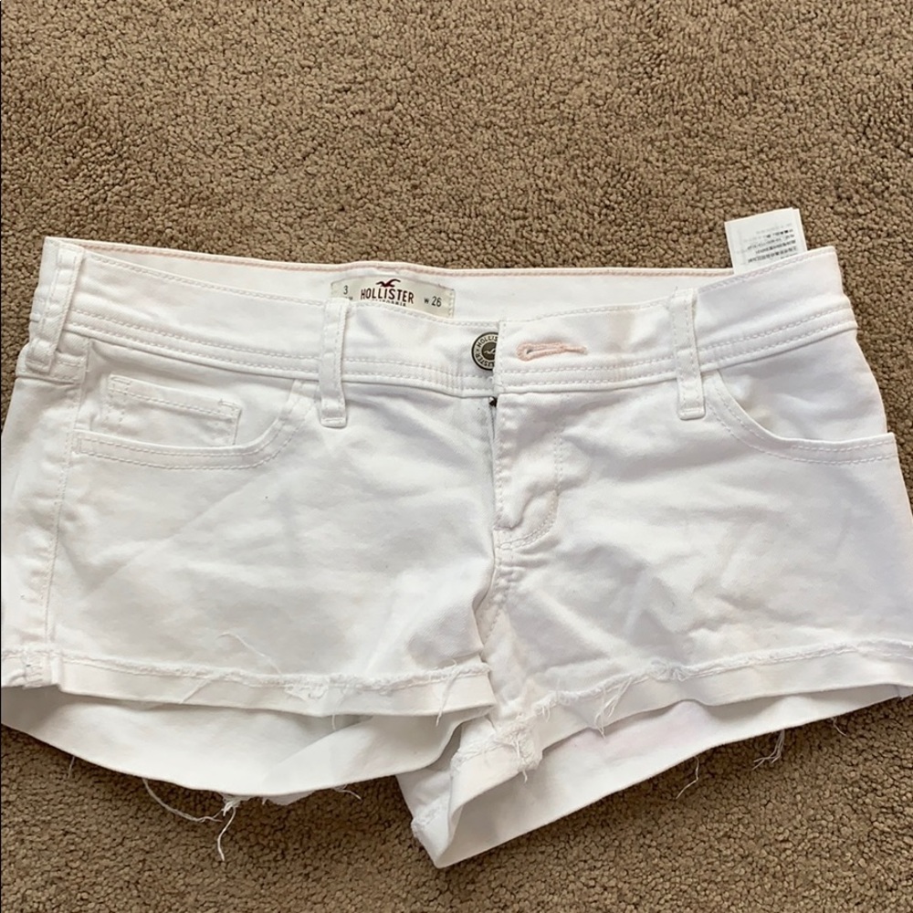 Hollister white shorts